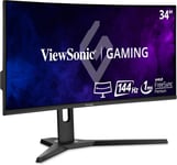 ViewSonic VX3418-2KPC 34-inch 1440p WQHD 21:9 Ultra-Wide Curved Gaming Monitor