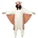 Animal Adult Kigurumi Flygande Ekorre Onesies Fest Halloween Mus Pajamas Cosplay Chipmuck Kostymer Sovkläder Jumpsuit L - Perfekt XL