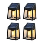 4PCS Solar Outdoor Light Garden Sunlight Wall Lamp Home Villa Balcony Wall3116