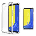 Evetane Coque Compatible avec Samsung Galaxy J6 2018 Souple Coins renforcés antichocs Silicone Protection Housse Transparente