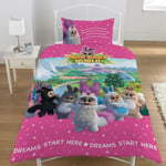 Childrens Duvet Cover - Single Cotton Bush Baby World Bedding Set Reversible