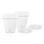 Kalapanta 2 Pot pour orchidée en Plastique Transparent avec Trous de Drainage...