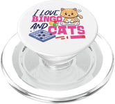 Bingo Player Cat I Love Bingo And Cats PopSockets PopGrip for MagSafe