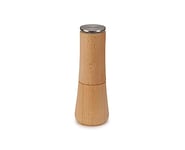 Joseph Joseph Milltop Non Spill Salt Mill, Refillable with ceramic grinding mechanism, Beech wood