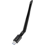 WiFi-adapter för PC, 1200 Mbps USB 3.0 trådlöst nätverk WiFi