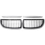 Tlily - Grilles de Capot de Calandre Avant de Voiture Double Ligne pour bmw E90 323I 328I 335I 330I 325I 3-Series 2005-2008 51137120008