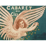 Willette Cabaret Ciel Heaven Angel Show Advert Large Print Poster Wall Art Decor Picture