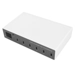 140 W USB C -laturi Virtalähde 6-porttinen PD-laturi Matkapuhelimen digitaalinen älykäs pikalatausasema iPhonelle Android-puhelimelle 100-240V EU-pistoke