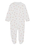 Polo Bear Cotton Coverall Långärmad Bodysuit White Ralph Lauren Baby