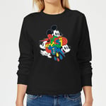 Disney Mickey Mouse Vintage Arrows Women's Sweatshirt - Black - L