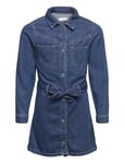 Denim Shirt Dress Blue Mango