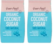 Groovy Food Company The Organic Coconut Sugar 500g, Butter Caramel Flavour (Packaging may vary) (Pack of 2)