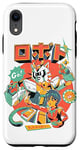 Coque pour iPhone XR Neko Roboto Kawaii Mecha Hero Japonais Dessin Animé Chat Robot