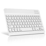 Clavier Blanc sans Fil AZERTY pour Tablette Android Samsung / Lenovo /Huawei