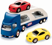 Little Tikes Big Car Carrier Transport & Ramp Truck With 2 Sports Cars Pls Read