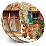 2 x Coasters - Charming Old House Spain  #44556