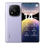 Smartphone Xiaomi Redmi Note 14 Pro+ 5G, 8+256 GB, violet, appareil photo 200MP pro-grade IA, IP68, 120W HyperCharge, fonctionnalités IA (pas de chargeur inclus)(Version Française + 2 Ans de Garantie)