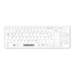 neoLab 1-0111 Clavier hygiénique USB en Plastique avec pavé numérique, Disposition Standard avec Couverture en Silicone, 34,5 cm de Long, IP 65, Blanc