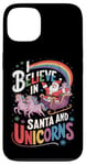 iPhone 13 Christmas Unicorn Lover I Believe In Santa And Unicorns Case