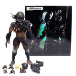 PA Kai AVP Alien vs Predator Masked P1 Jungle Hunter 10.6" Action Figure Model