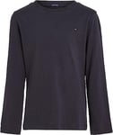 Tommy Hilfiger Boy's Boys Basic Cn Knit L/S Kb0kb04141 T-Shirt, Blue (Sky Captain), 110