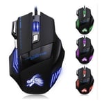 Souris Gamer pour MSI PC Avec Fil USB LED Filaire Ordinateur Gaming Universelle Capteur Optique 6 Boutons