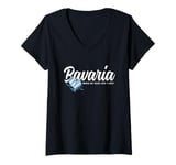 Womens I Love Bavarian Souvenirs Makes My Heart Skip A Beat Bavaria V-Neck T-Shirt