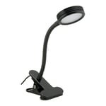 Flexo/Lampe de bureau Securit Pince Noir 31 x 7,5 x 11 cm