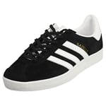 adidas Gazelle 85 Mens Black White Classic Trainers - 10 UK