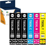 503 Xl Multipack Compatible Avec Epson 503 503Xl Cartouche D'Encre, Pour Epson Expression Home Xp-5200 Xp-5205 Workforce Wf-2960Dwf Wf-2965Dwf (6Pack)