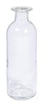 Rayher Bouteille en verre blanc, transparent, 1 pce., 225ml, ø5,5cm, goulot ø1,8cm, H.16cm, sans bouchon, décoration, vase, bougeoir-46695000