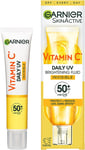 Garnier Vitamin C Daily UV Brightening Fluid Sheer Glow SPF50+ Prevents