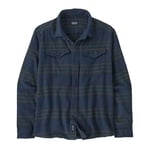 Patagonia  M´S Fjord Flannel Shirt Herre, Tsmb Treelined: Smolder Blue, 2XL