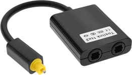 R?partiteur Audio Optique 1 En 2 Toslink Adaptateur Convertisseur Pour Lecteurs Cd, Lecteurs Dvd, Amplificateurs, Barres De Son Et Autres Sources Audio Num?riques