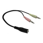 HEADPHONE AUDIO MICROPHONE MIC-IN SPLITTER FOR ETYMOTIC VOIP ADAPTER HEADPHONES