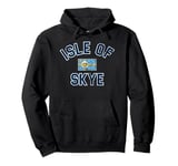 Isle of Skye Scotland Flag Distressed Print Pullover Hoodie