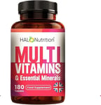 Multivitamin & Mineral Tablets For Men & Women-180 Tablets Minerals Like Iron,