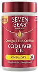 NEW Omega 3 Fish Oil Plus Cod Liver Oil One A Day 120 Capsules Des Free Shippin