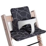 Hoppediz Coussin pour Stokke Chaise haute Tripp Trapp - À utiliser avec la Chaise Tripp Trapp et Baby Set, rembourrage extra épais pour un confort optimal - Lavable en machine, Design Verona