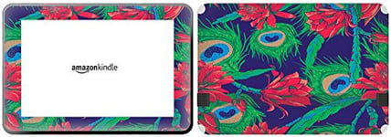 GetitStickit VeUKSkinTabAmaFireHD89_74 "Peacock Feather and Flower Design Removable Skin for 8.9-Inch Amazon Kindle Fire HD