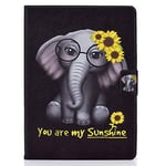 JIan Ying Case for Lenovo Tab M10 Plus/Smart Tab M10 FHD Plus Slim Lightweight Protector Cover elephant sunflower