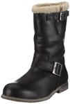 Buffalo London 13980F Washed Leather 120123, Bottes Femme - Noir-TR-GS, 42 EU