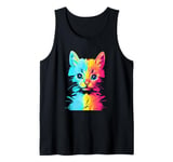 Technicolor Kitten - Cat Lover Tank Top