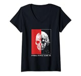 American Horror Story Tate Half Skull V-Neck T-Shirt