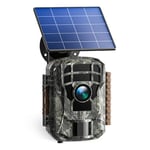 VOOPEAK Caméra de chasse 2K 36 MP avec panneau solaire 2500 mAh