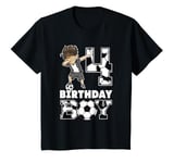 Youth 4th Birthday Gift Soccer Birthday Party 4 Year Old Boy T-Shirt