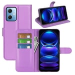 Xiaomi Redmi Note 12 5G      Pu Wallet Case    [Purple]