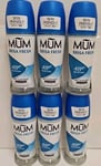 6x Mum Roll On Brisa Fresh 48H Anti Perspirant Deodorant 50ml Alcohol Free