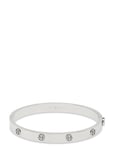 Tory Burch Miller Stud Hinge Bracelet Silver