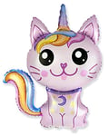 Caticorn Licorne Chat Rose env. 70 cm Ballons gonflables Ballon gonflable Décoration de fête d'anniversaire